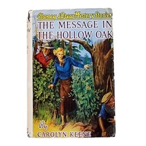Vintage Nancy Drew 1935 The Message in the Hollow Oak Hardcover Book